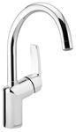 Slate Basin mixer with pop up waste in chrome