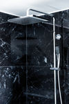 Damixa Slate is a top quality range of overhead shower, hand shower and the thermostat. 