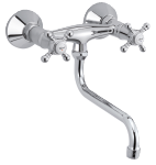 2-handle tradition kitchen mixer in chrome.