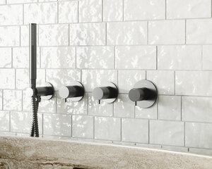 Concealed Silhouet BS 1 - Concealed bath set  incl. waste with water outlet (Graphite Grey PVD)