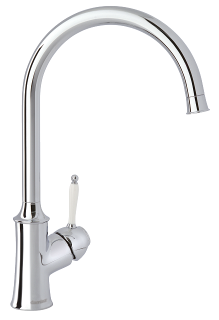 Damixa Tradition kitchen mixer in the surface chrome