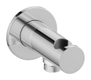 Concealed Outlet elbow with shower holder (Chrome)