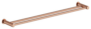 Bathroom Accessories Twin Towel Rail 800 mm (Brushed Copper PVD)