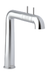 Damixa A-pex two-grip kitchen tap in steel.