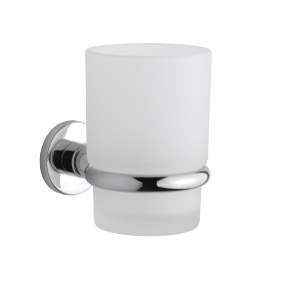 Bathroom Accessories Tumbler and Holder (Chrome)