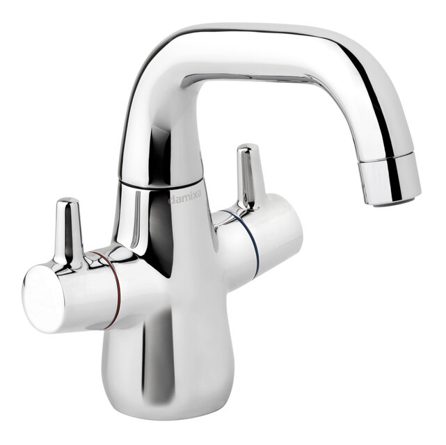 Product picture of danish designed basin mixer in chrome.