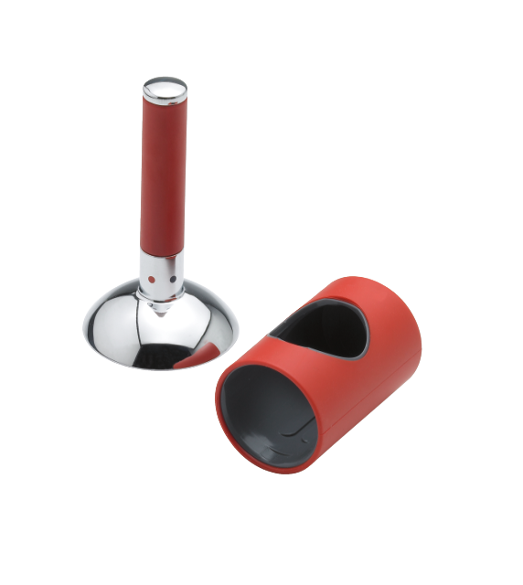 Damixa Arc cap and handle in chrome/red