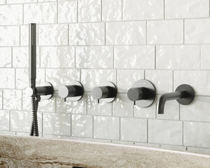 Concealed Silhouet BS 2 - concealed bath set with spout (Graphite Grey PVD)