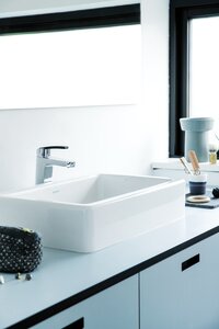 Slate Håndvaskarmatur med bundventil (Krom)