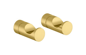 Bathroom Accessories Hooks (2 pcs.) (Brushed Brass PVD)