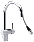 Osier Kitchen mixer with a pull-out spout