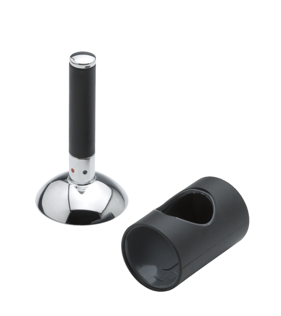 Damixa Arc cap/handle for kitchen and bidet mixer in steel/black