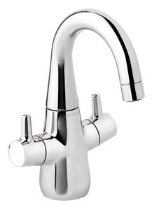 Bell Basin Mixer with pop up waste (Chrome)