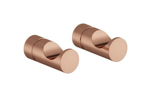 Bathroom Accessories Hooks (2 pcs.) (Brushed Copper PVD)
