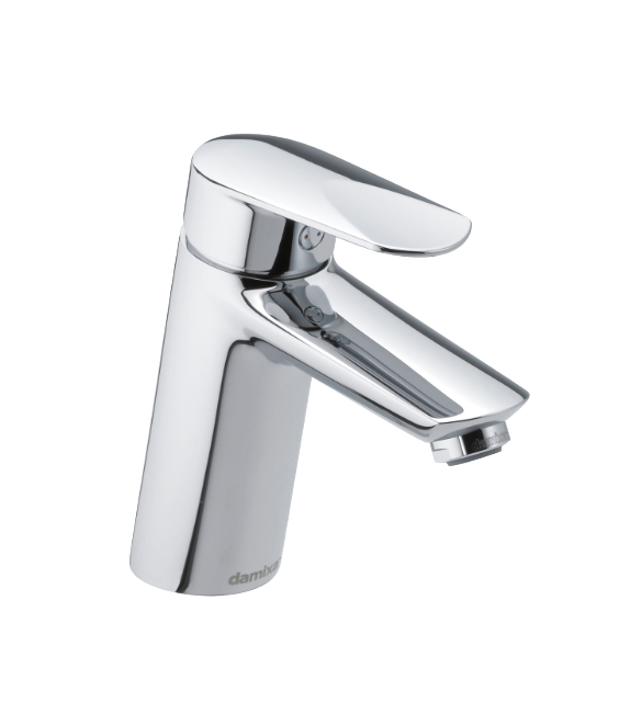 One-grip Clover Green basin mixer in chrome. 