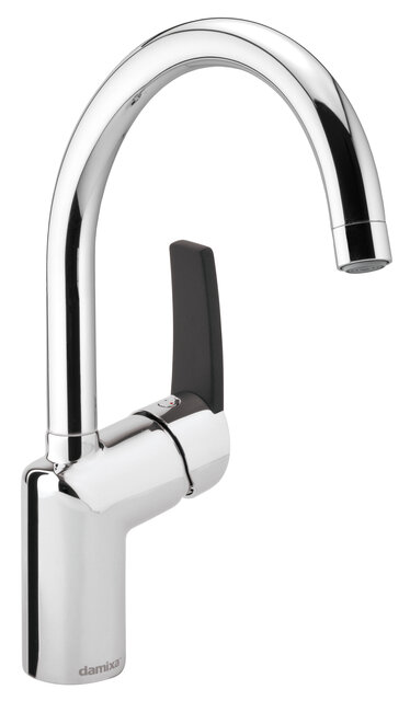 Slate pro also comes in this one-grip Damixa basin mixer in chrome/black