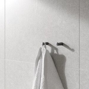 Badeværelsestilbehør Håndklædekrog (Børstet grafitgrå PVD)