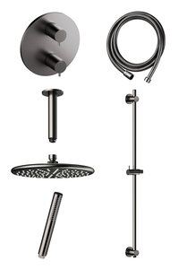 Armatura podtynkowa Osier SR 2 - Complete concealed shower system  (Szczotkowany grafit PVD)