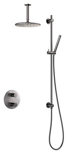 Armatura podtynkowa Osier SR 2 - Complete concealed shower system  (Szczotkowany grafit PVD)