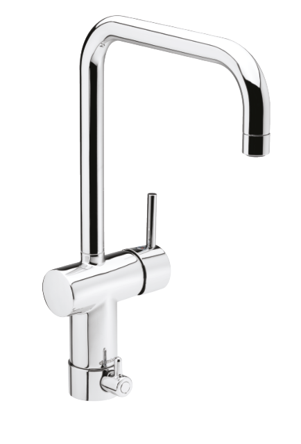 The one-grip Kitchen mixer in the surface chrome