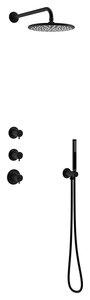 Armatura podtynkowa Silhouet HS1 Podtynkowy termostatyczny zestaw prysznicowy (Matowa czerń )