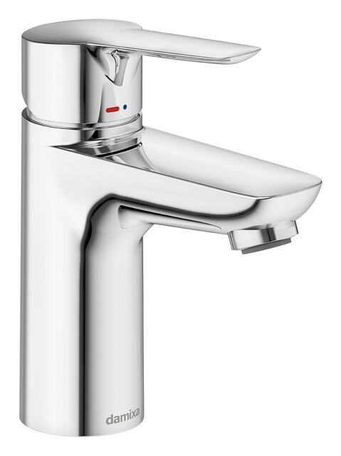 Basin mixer with pop up waste
