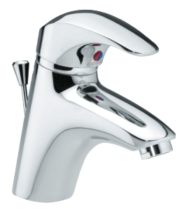 Space Basin Mixer with pop up waste (Chrome)