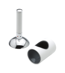Damixa Cap and handle for kitchen/bidet mixer in chrome/white