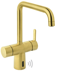 Silhouet Touchless kitchen tap (Brushed Brass PVD)