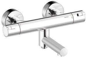 Core Thermostatische bad/douchemengkraan (Chroom)