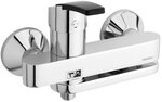 Damixa Slate bath shower mixer in chrome/black