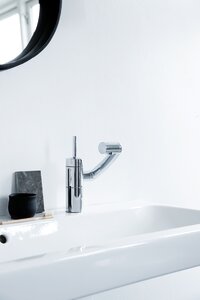 Arc Basin/Bidet Mixer with pop up waste (Chrome)