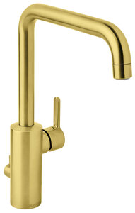 Silhouet Kitchen Mixer with Dishwasher Shut off valve (Brushed Brass PVD)