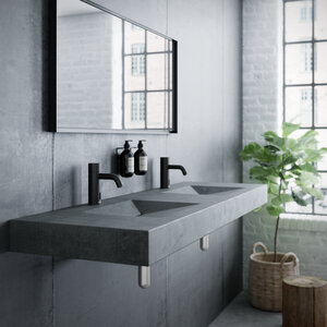 Silhouet Touchless basin public (Matt black)