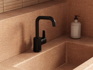 Pine Mitigeur lavabo (Noir mat)