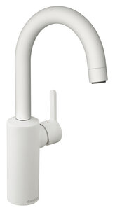 Silhouet Basin mixer with high spout (Matt White)