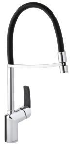 Slate Pro Mitigeur évier (Chromé/Noir)
