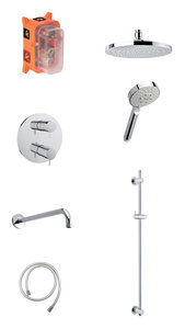 Hilina SR 1 - Complete concealed shower system (Chrome)