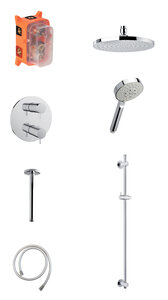 Hilina SR 2 - Complete concealed shower system (Chrome)