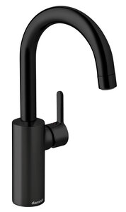 Silhouet Basin mixer with high spout (Matt black)