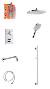 Pine SR 1 - Complete concealed shower system (Chrome)