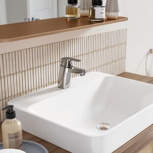 Pine Basin Mixer with pop up waste (Chrome)