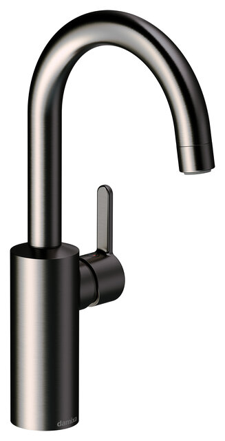 Basin mixer with high spout