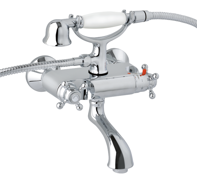 Classic chrome termostatic bath/shower mixer in chrome