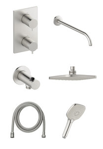 Concealed Pine HS 1 - concealed shower system (Steel PVD)