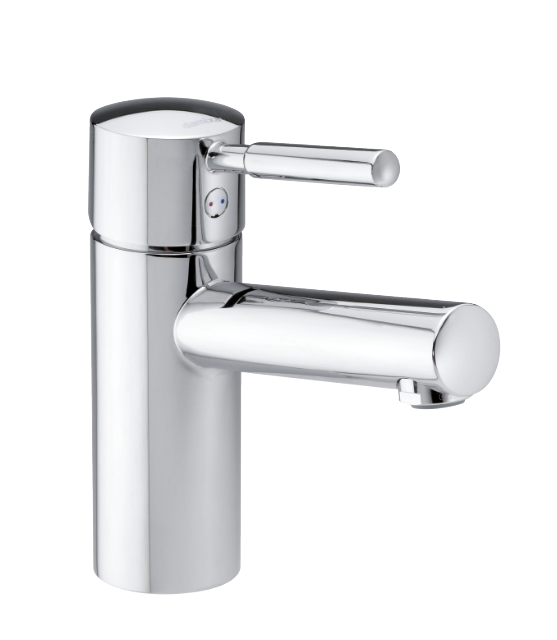 Merkur basin mixer with pop up waste