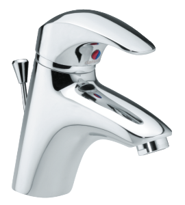 Space Basin Mixer with pop up waste (Chrome)