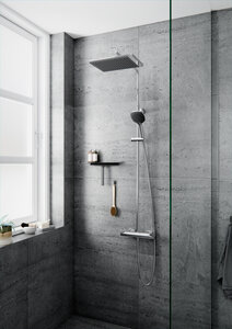 Slate 4 shower system (Chrome/Black)