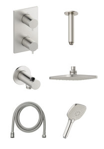 Concealed Pine HS 2 - concealed shower system (Steel PVD)