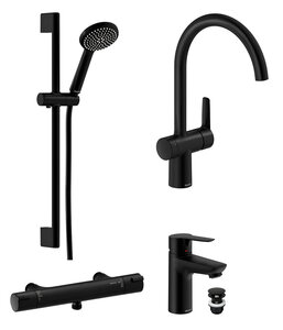 Core Projektpaket - Home bad + kök 160CC (Matt svart)